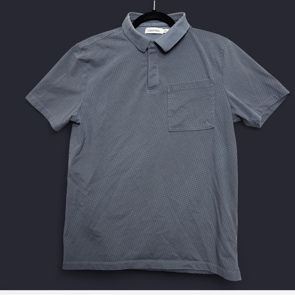 Calvin Klein Men's Gray Polo‎ Shirt